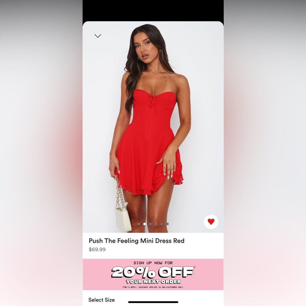 Brand New White Fox Boutique Mini Dress
